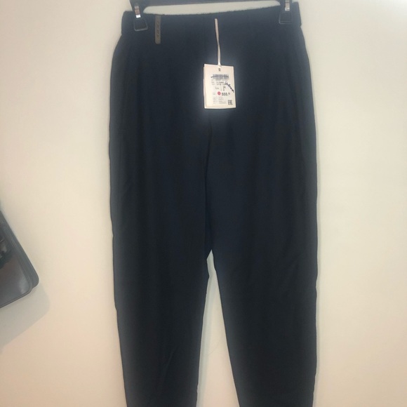 Navy Blue Pants Silver Details